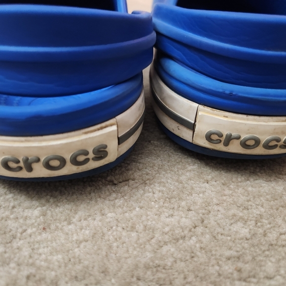 CROCS Blue Crocband Clogs J1 Size 1 Youth - Picture 7 of 16